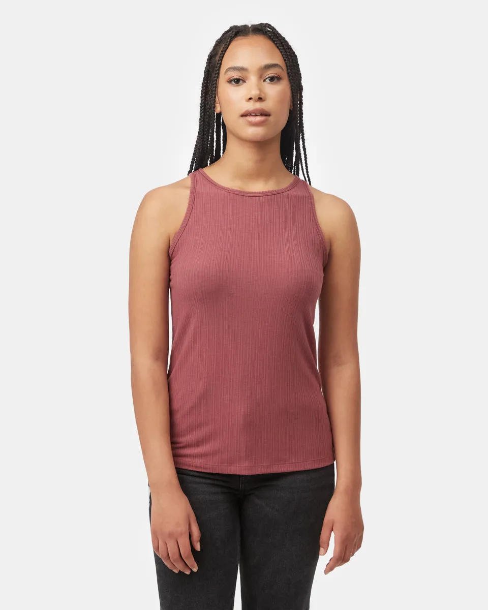 Ribbed High Neck Tank sold by tentree