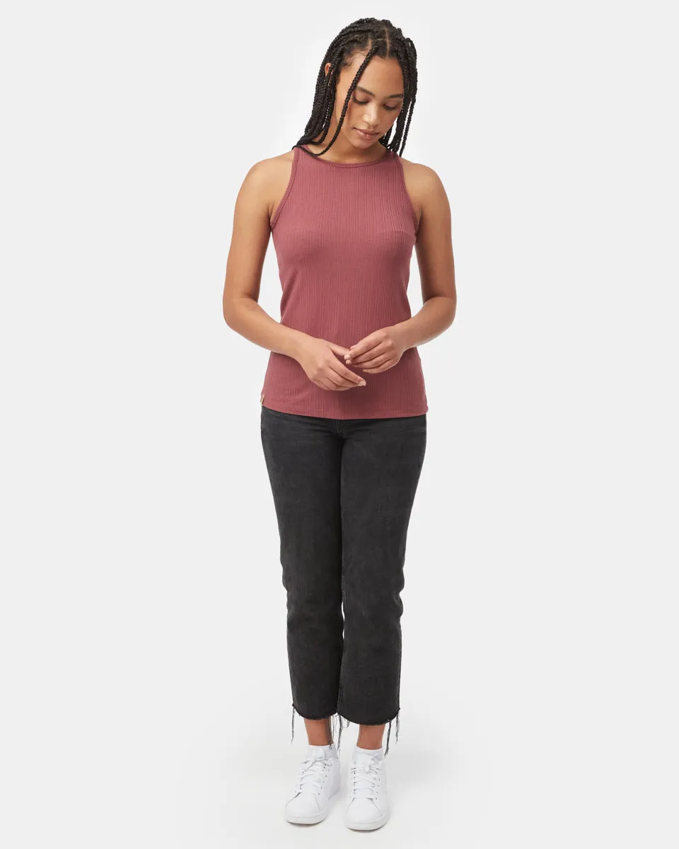 Ribbed High Neck Tank sold by tentree product image thumbnail 2