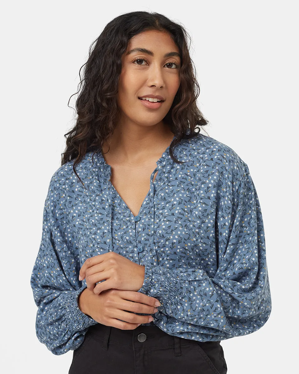 EcoWoven Crepe Smocked Blouse sold by tentree product image thumbnail 4