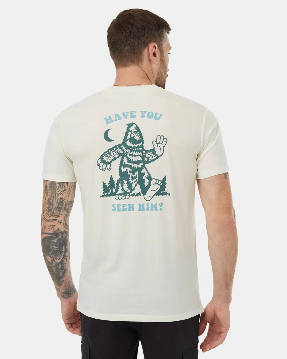 Have You Seen Him T-Shirt sold by tentree