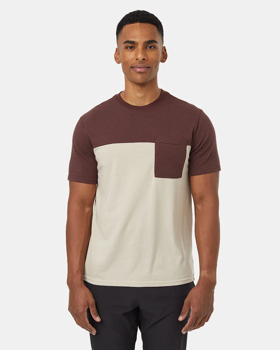 Blocked Pocket T-Shirt sold by tentree
