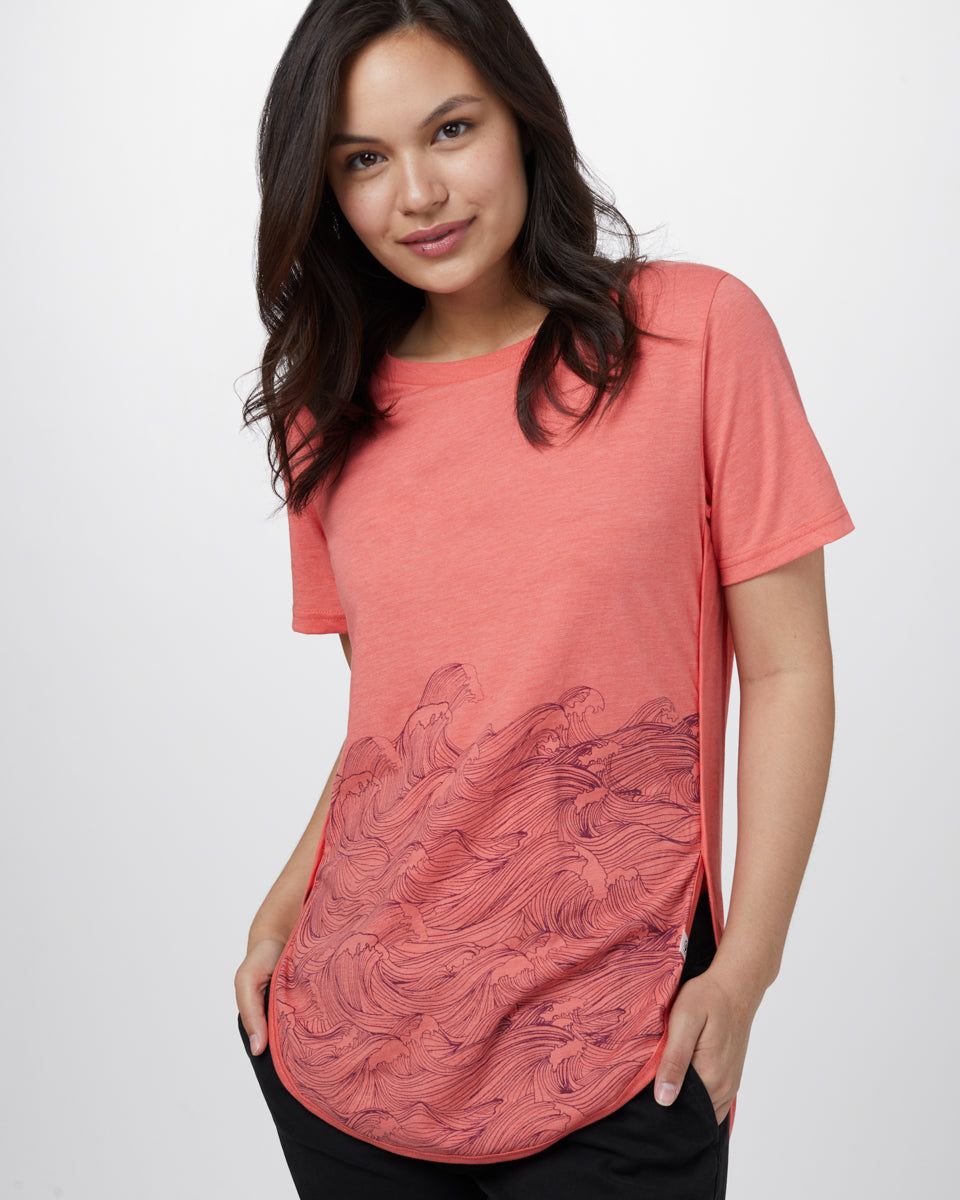 W Rising Sea T-Shirt sold by tentree product image thumbnail 2