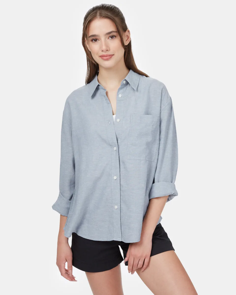 Hemp Button Front Shirt sold by tentree product image thumbnail 2