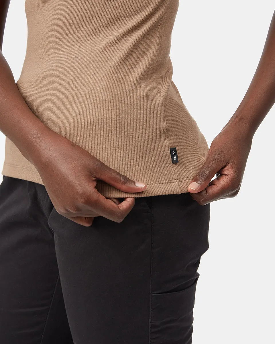 Rib High Neck Tank sold by tentree product image thumbnail 5