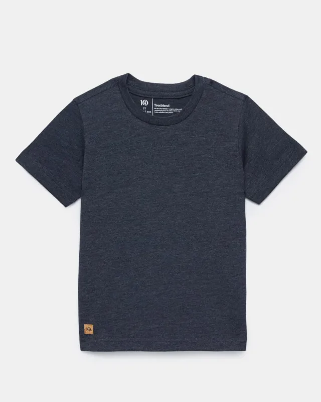 Treeblend Crew T-Shirt (Meteorite Black Heather) sold by tentree