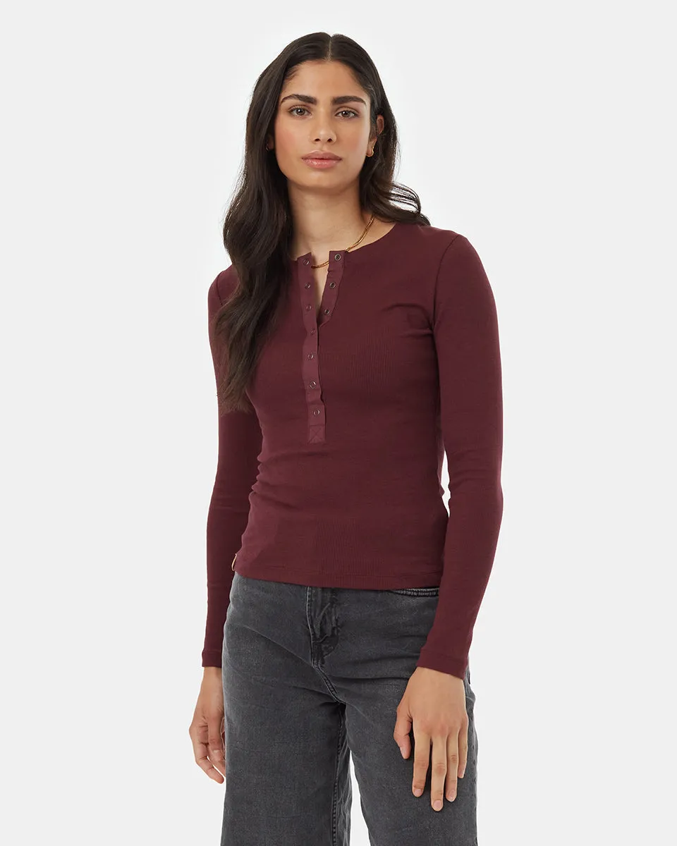 Rib Snap Placket Henley sold by tentree
