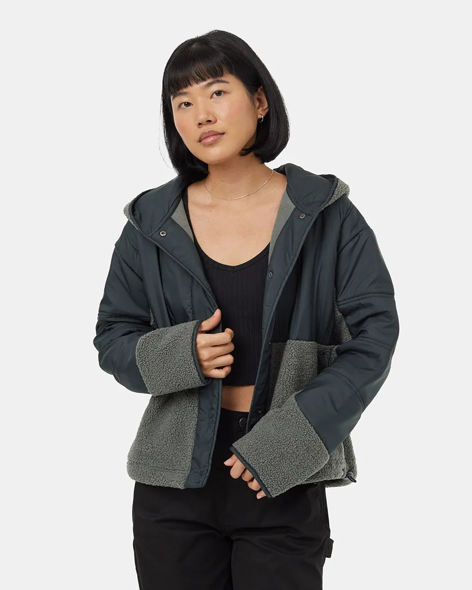 Recycled Boucle Full Snap Hoodie sold by tentree