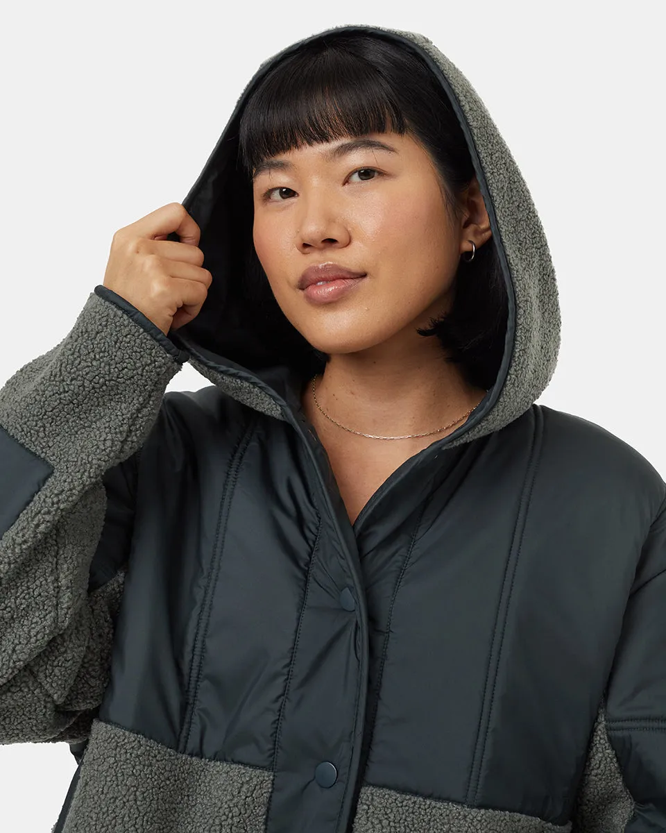 Recycled Boucle Full Snap Hoodie sold by tentree product image thumbnail 5