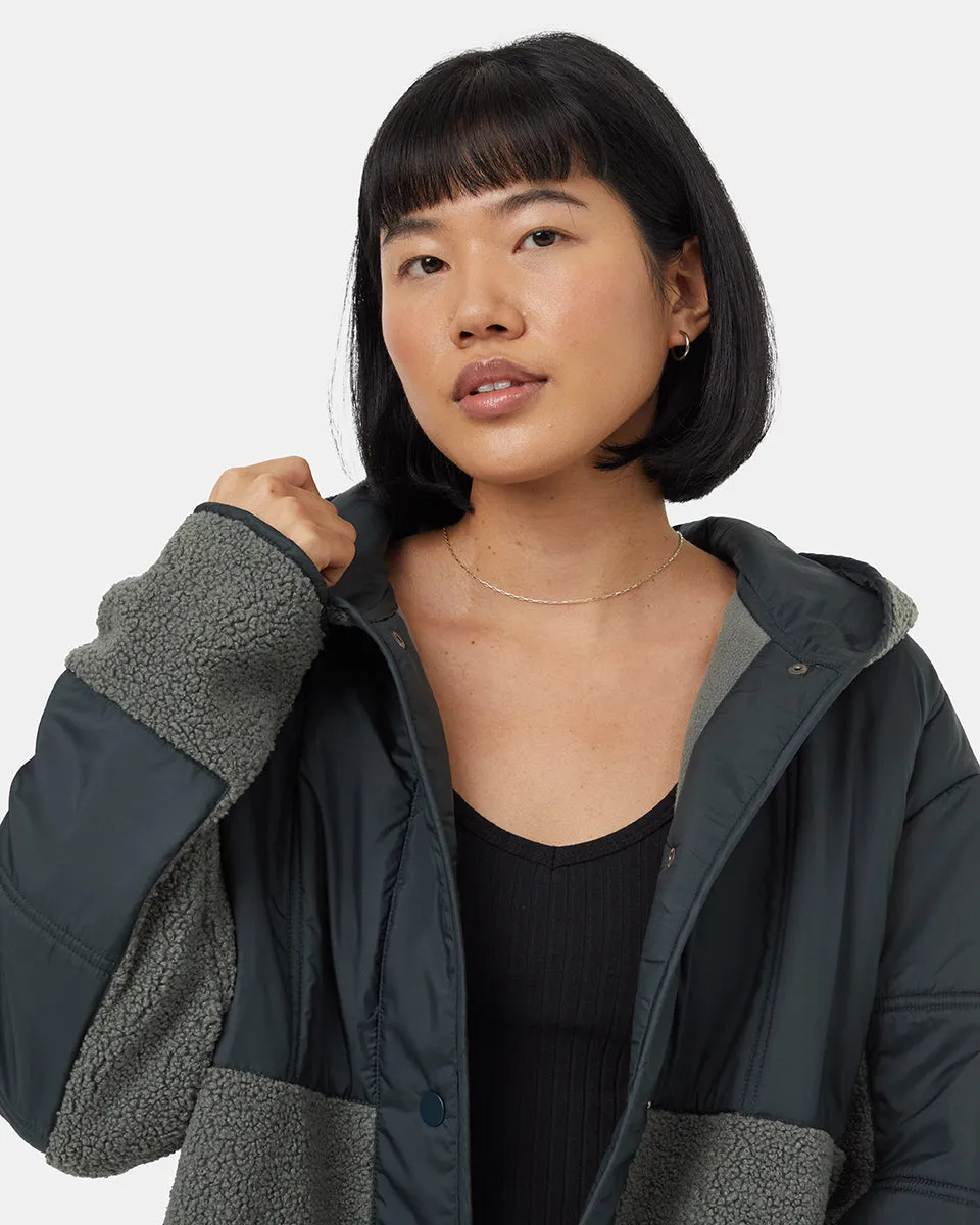 Recycled Boucle Full Snap Hoodie sold by tentree product image thumbnail 4