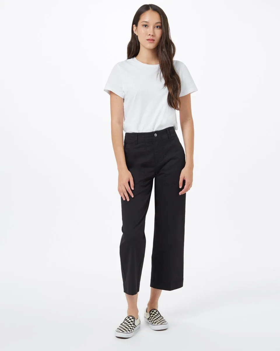 Twill Cropped Wide Leg Pant sold by tentree product image thumbnail 3