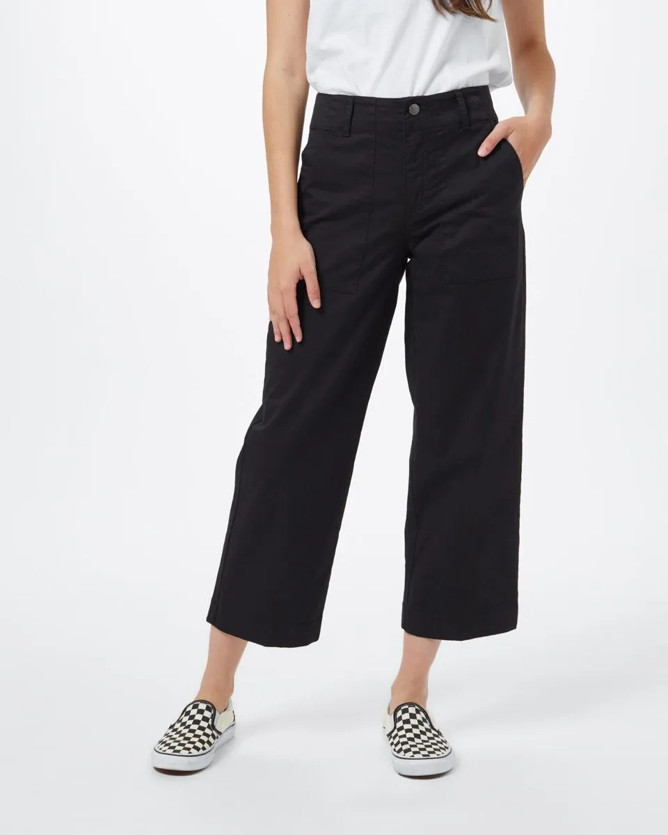 Twill Cropped Wide Leg Pant sold by tentree