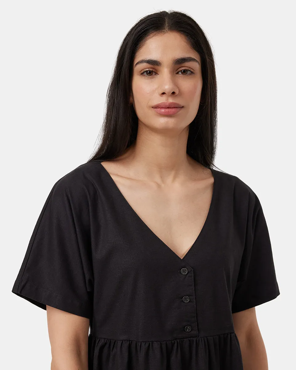 Hemp Button Front Swing Dress sold by tentree product image thumbnail 4