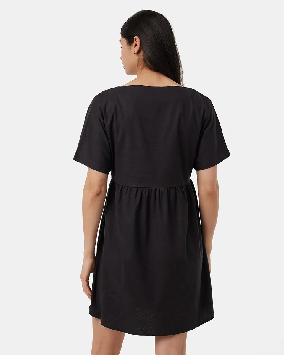 Hemp Button Front Swing Dress sold by tentree product image thumbnail 3