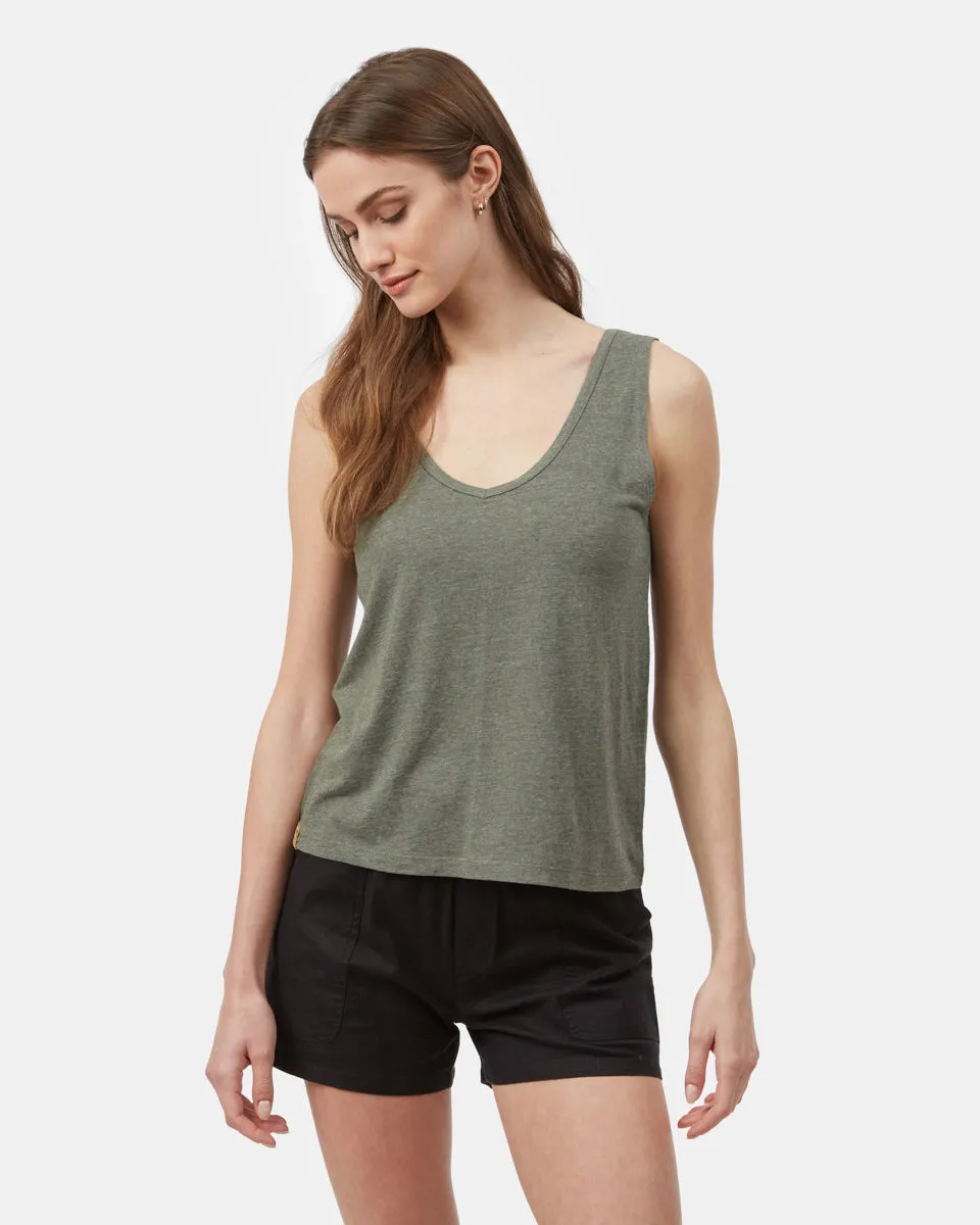 Double V Hemp Tank sold by tentree