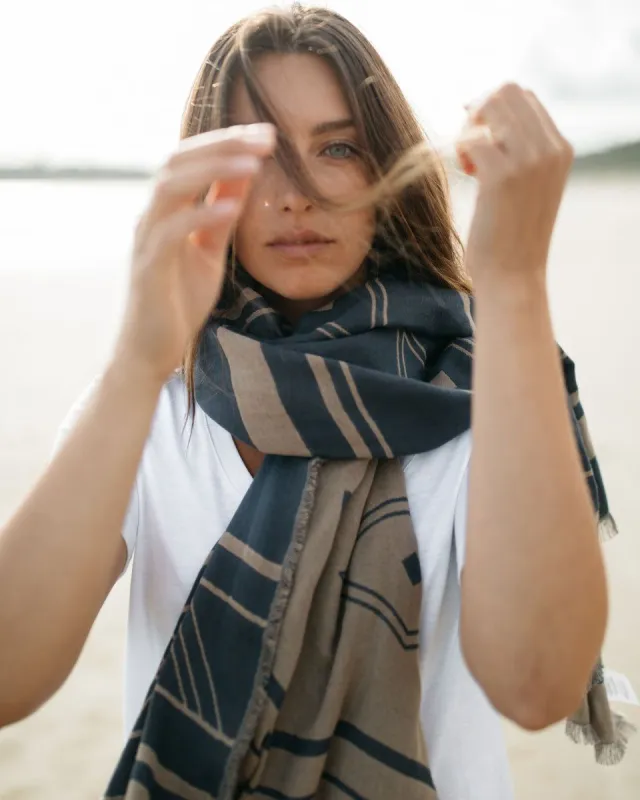 Cotton Diamond Blanket Scarf sold by tentree