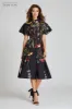 Cotton Floral Tea Length Dress sold by Teri Jon