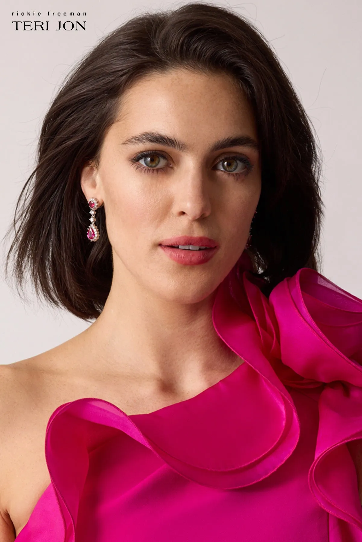 Crystal and Stone Drop Earrings sold by Teri Jon