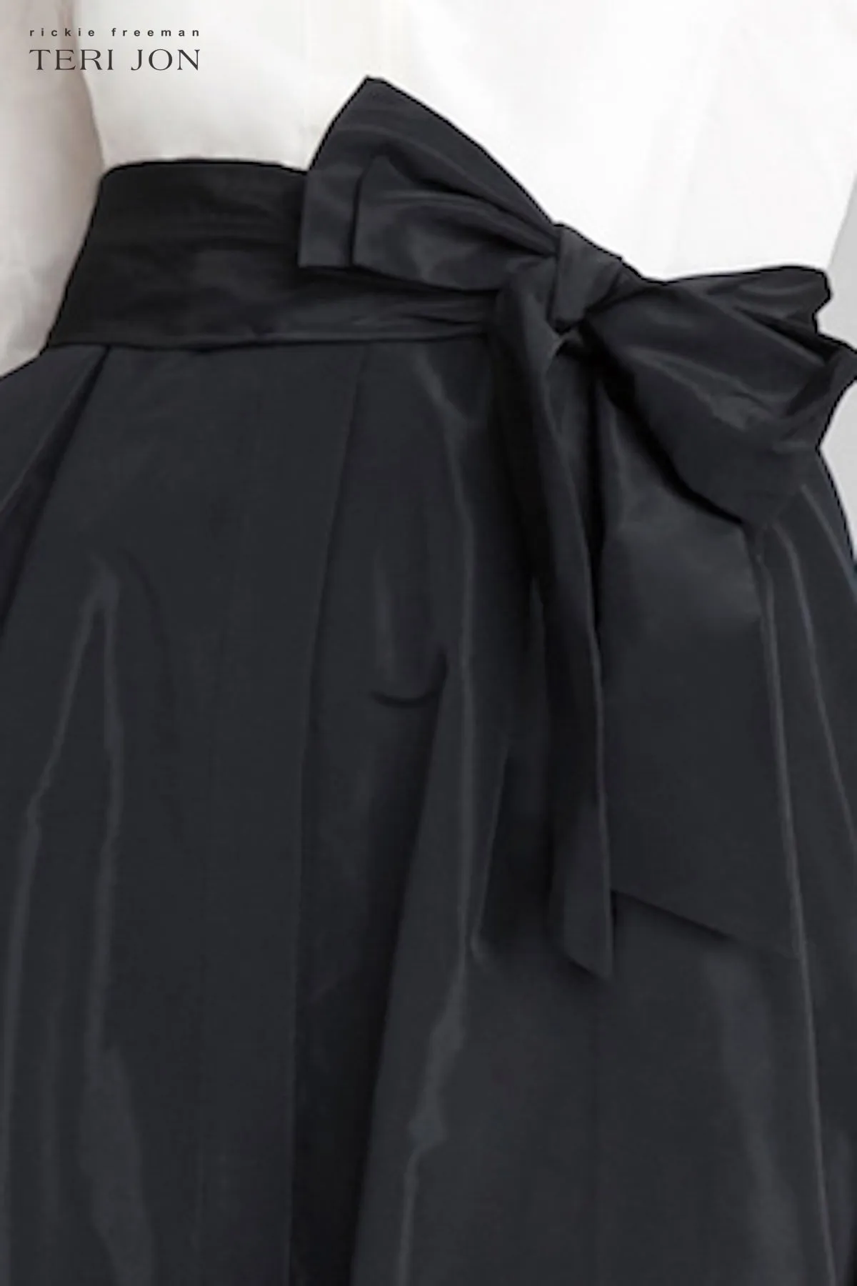 3/4 Sleeve Taffeta Shirt Waist Color Block Gown sold by Teri Jon product image thumbnail 4