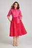 Two Tone Taffeta Shirt Dress sold by Teri Jon
