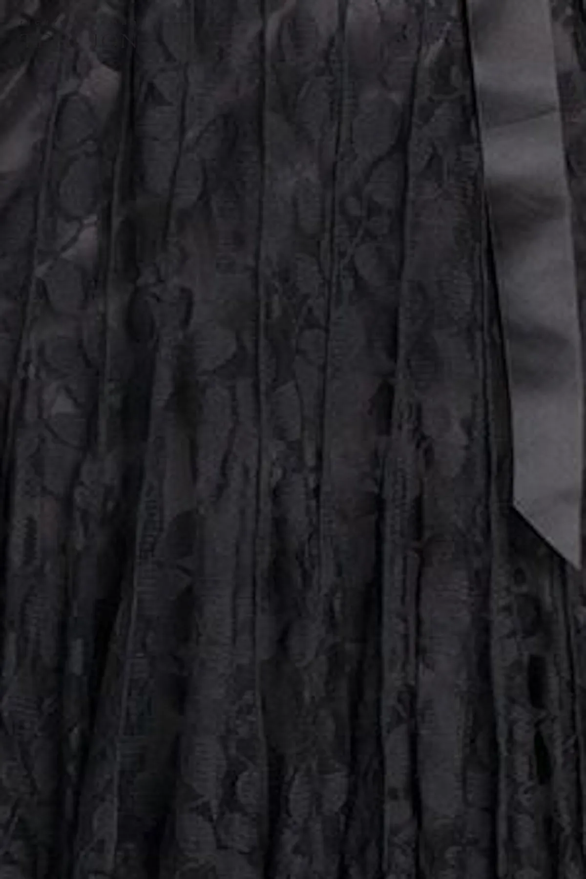 3/4 Sleeve Lace Fit And Flare Dress with Bow sold by Teri Jon product image thumbnail 3