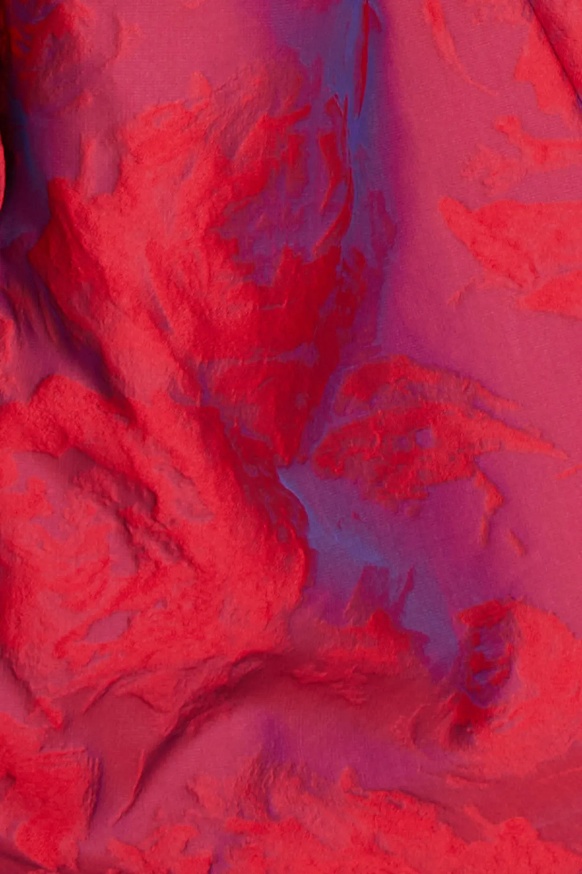 Jacquard One Shoulder Ruched Side Peplum Print Gown sold by Teri Jon product image thumbnail 4