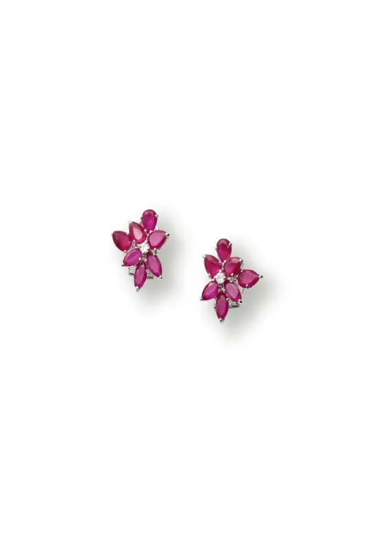 Floral Crystal Earrings sold by Teri Jon