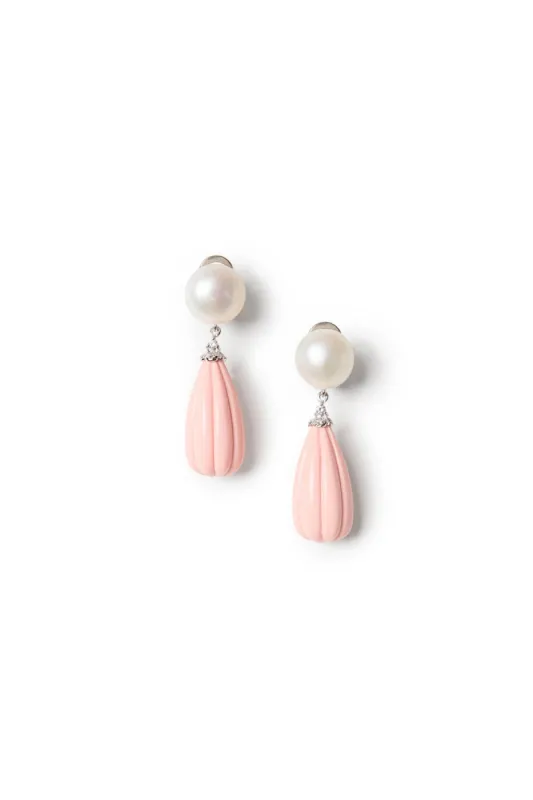 Oval Pearl Colored Earrings sold by Teri Jon