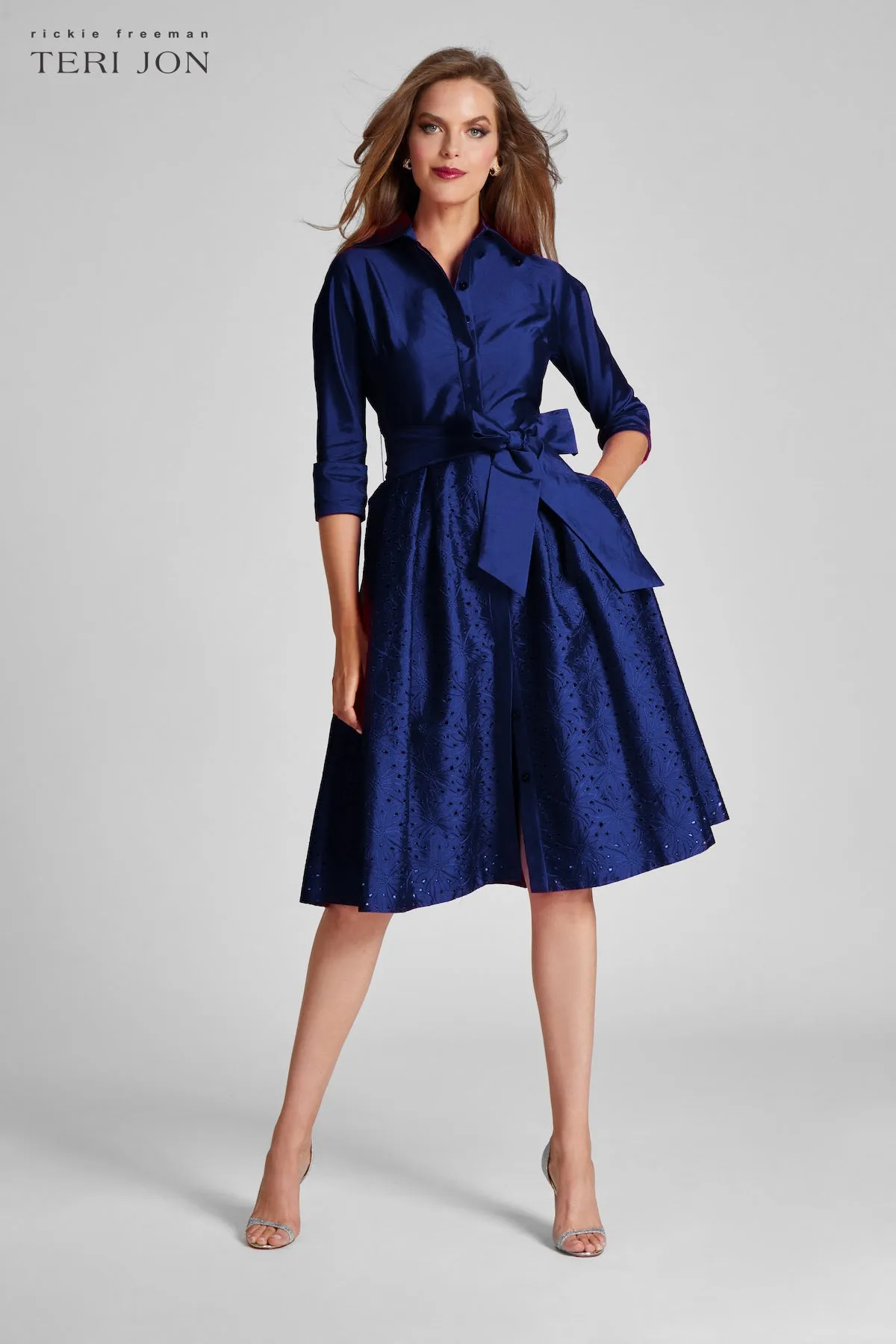 Lazercut Skirt Shirt Dress sold by Teri Jon