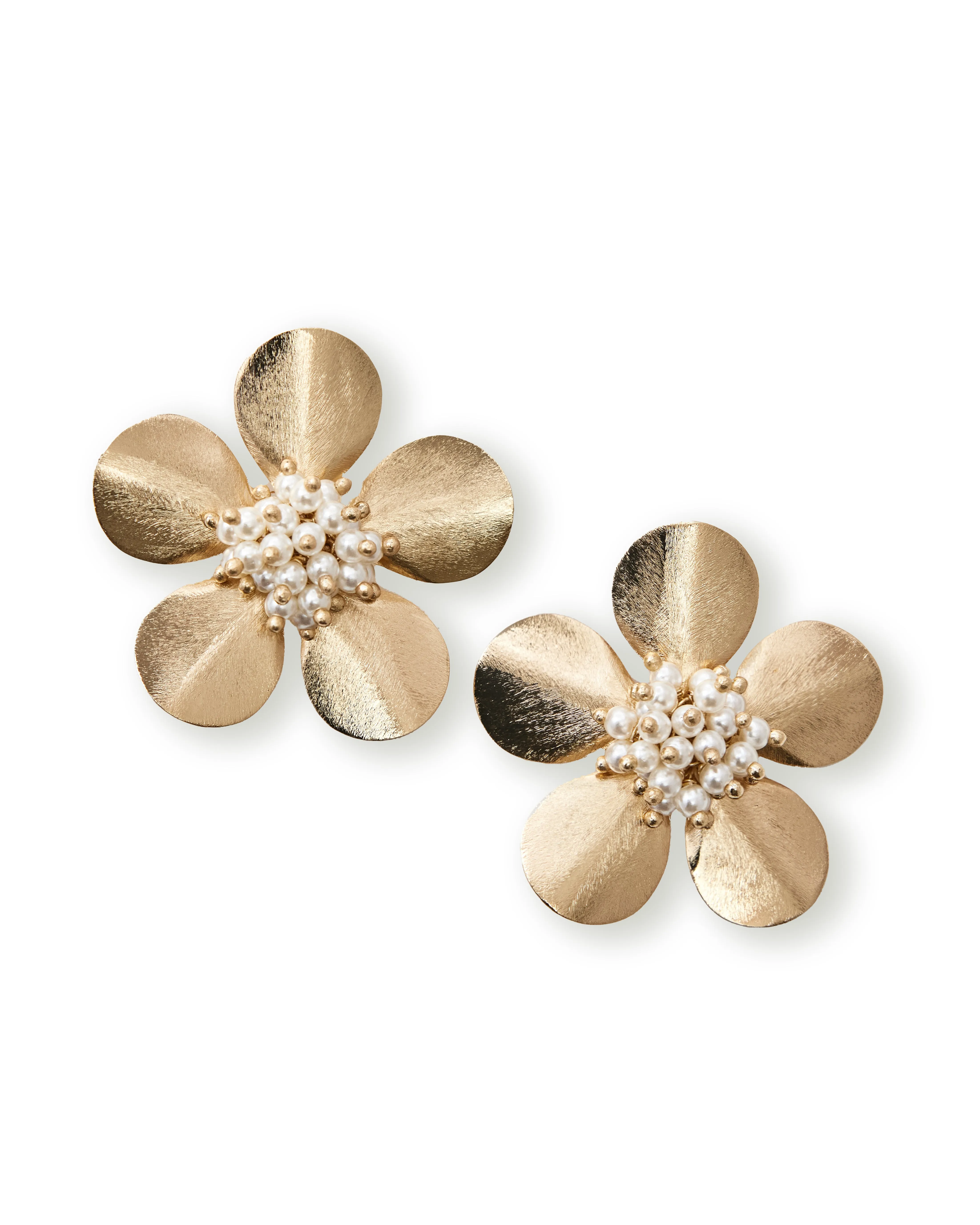 Tropical Pearl Flower Earrings sold by Teri Jon