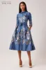 Metallic Jacquard Cocktail Shirt Dress sold by Teri Jon