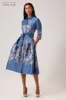 Metallic Jacquard Cocktail Shirt Dress sold by Teri Jon