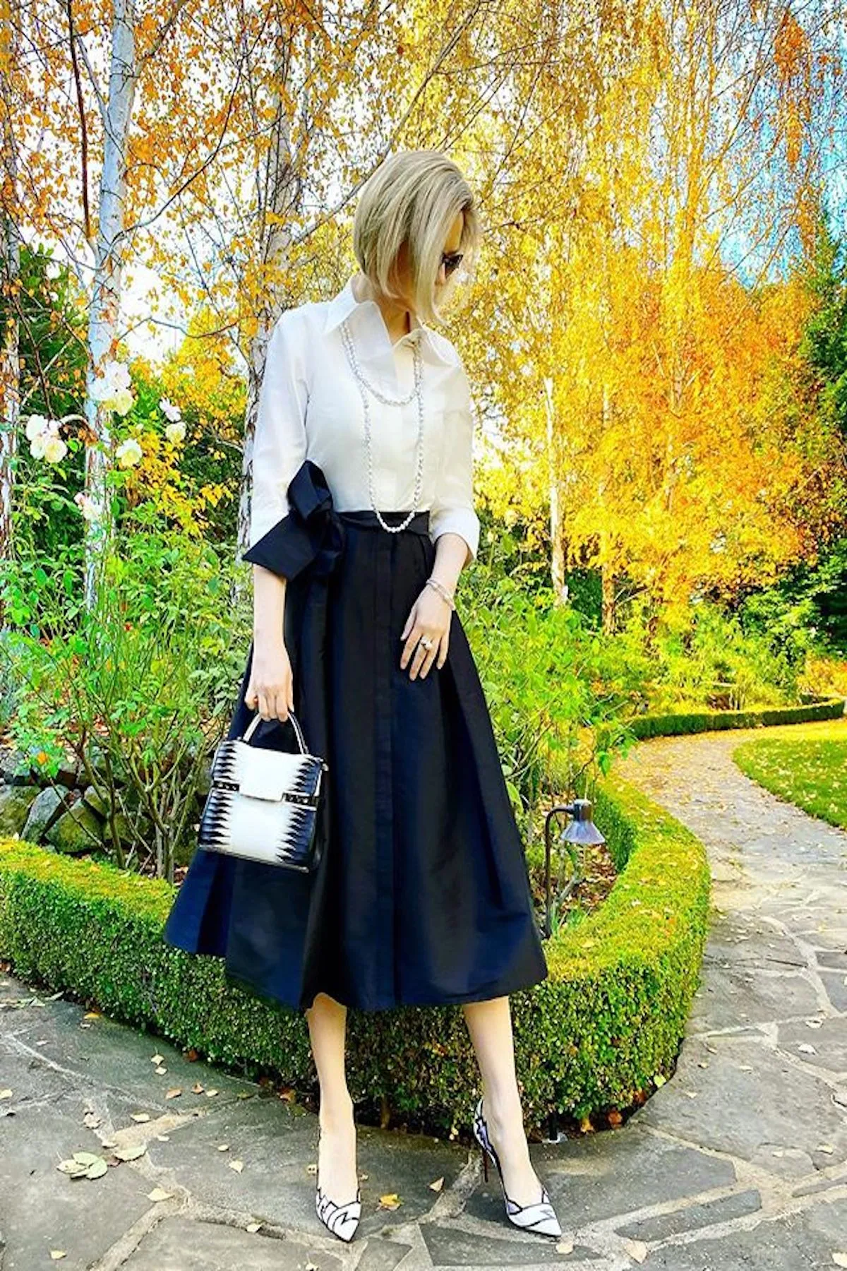 Color Block Taffeta Shirtdress sold by Teri Jon product image thumbnail 2