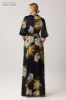 Chiffon Floral Shirt Gown sold by Teri Jon
