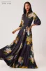 Chiffon Floral Shirt Gown sold by Teri Jon
