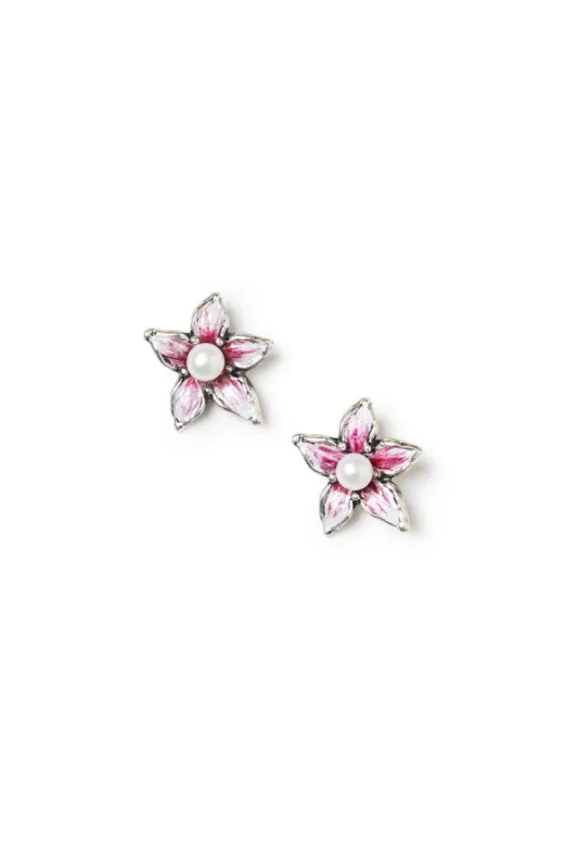 Floral Stud Earrings sold by Teri Jon