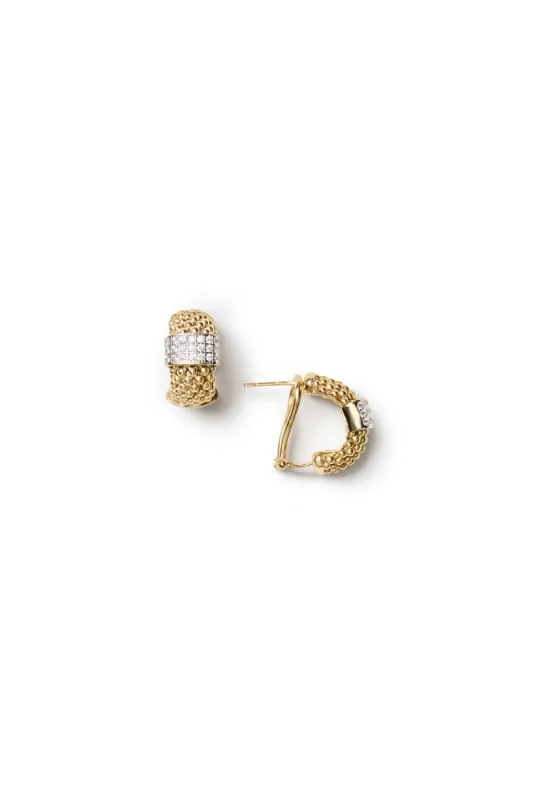 Woven Textured Earrings made by Teri Jon