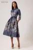 Metallic Jacquard Cocktail Shirt Dress sold by Teri Jon