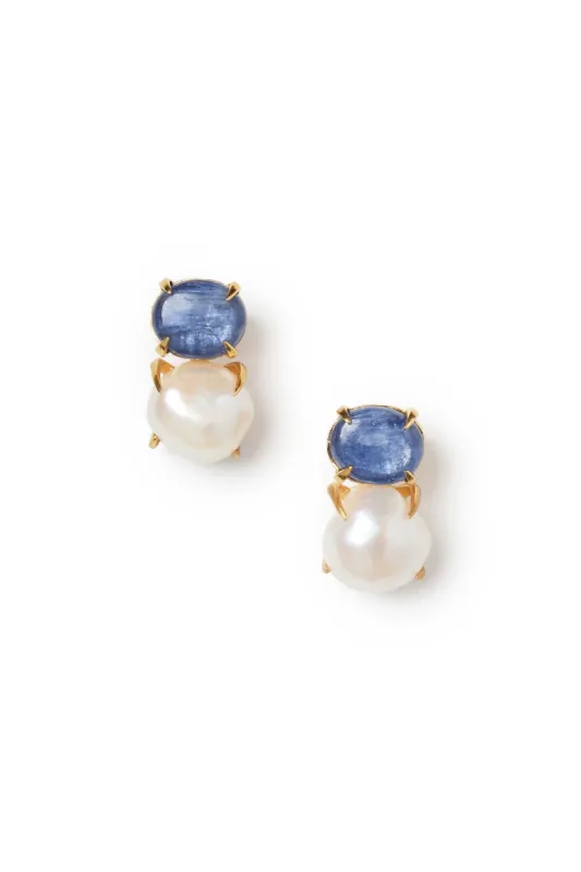 White Pearl Earrings sold by Teri Jon