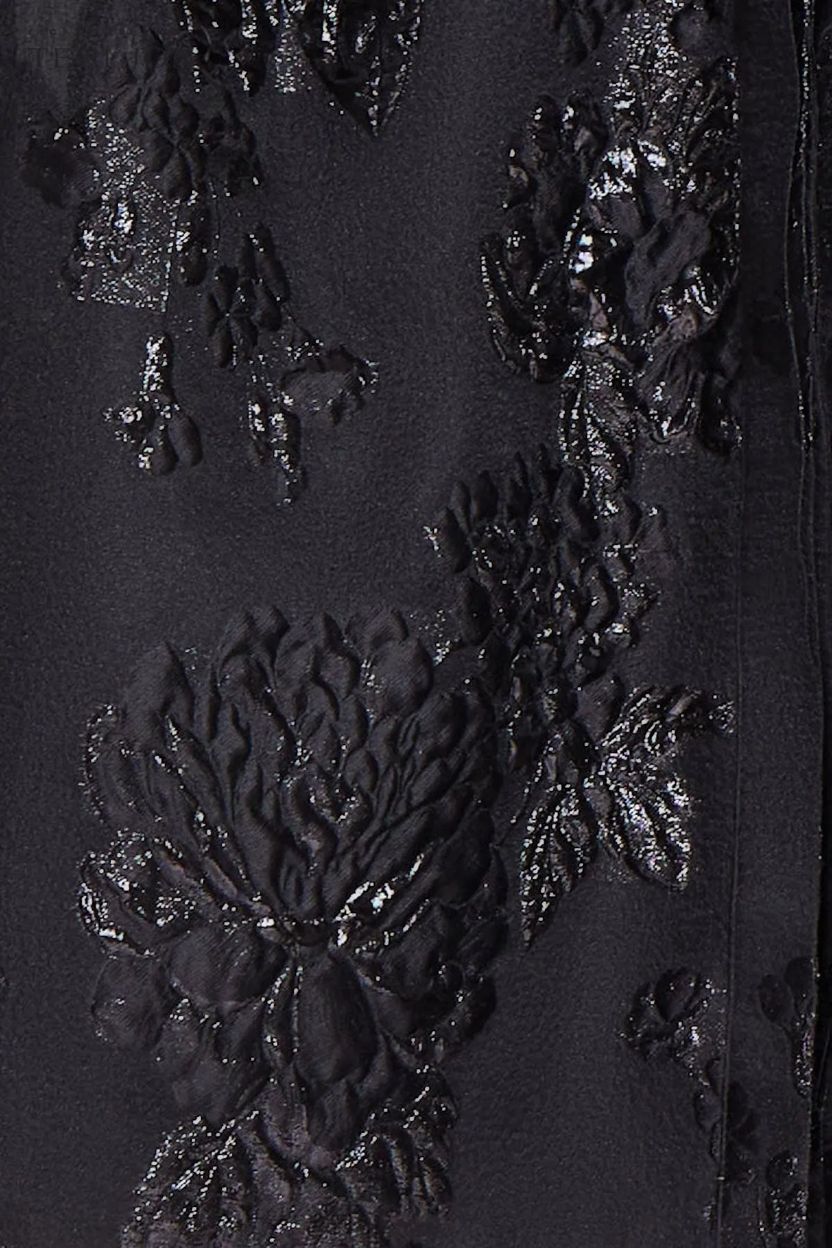 Taffeta Shirt Dress with Organza Jacquard Skirt sold by Teri Jon product image thumbnail 4