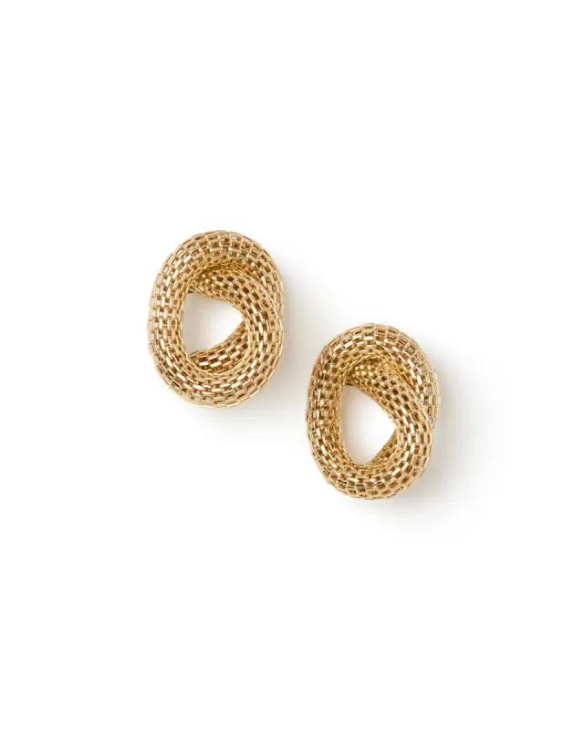 Vintage Metallic Twisted Weave Earrings sold by Teri Jon