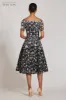 3D Embroidered Tulle With Flower And Beading sold by Teri Jon