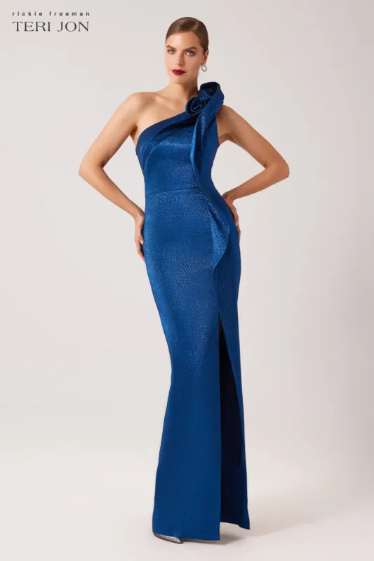 Sparkle Jacquard Stretch Gown sold by Teri Jon