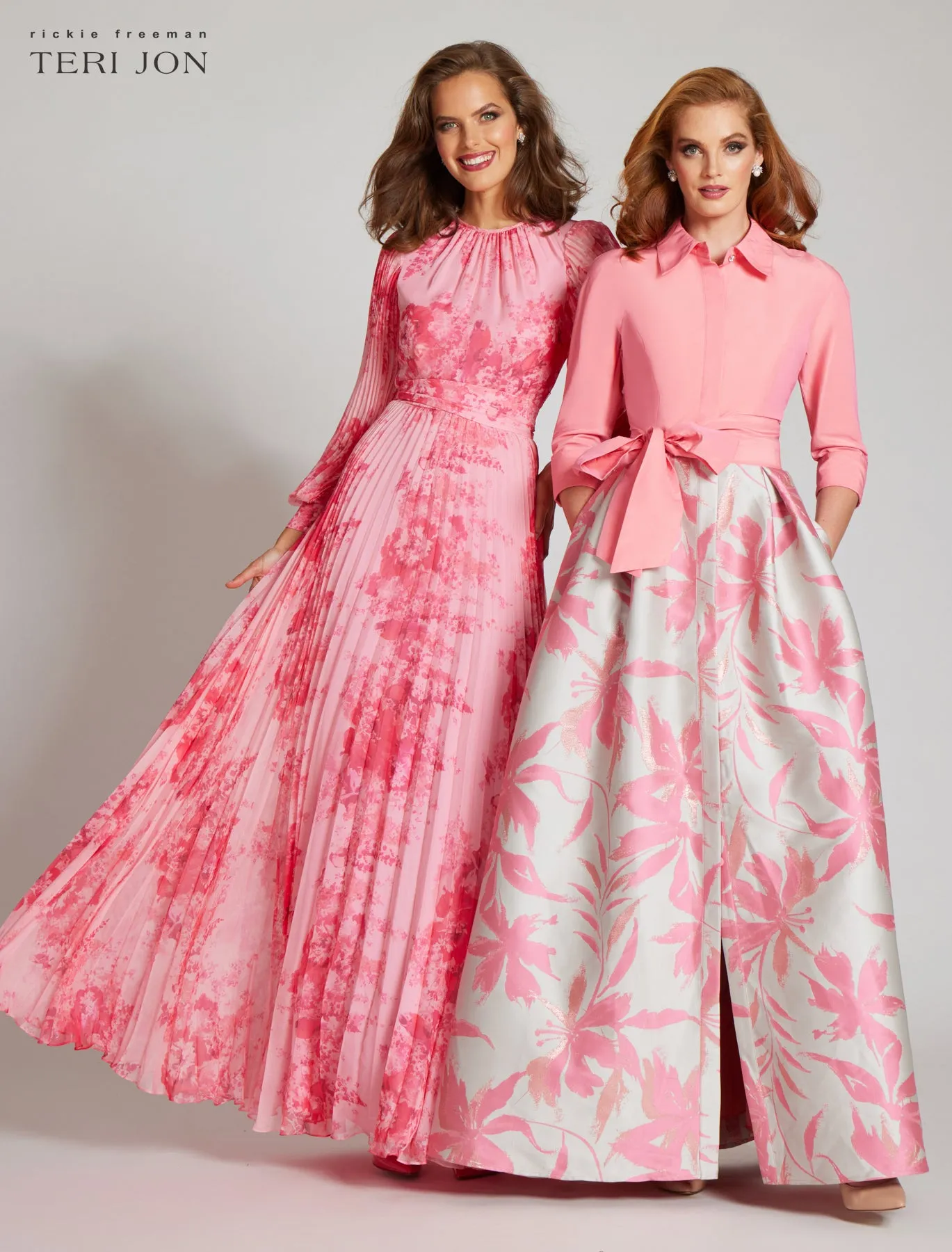 Taffeta Shirt Dress with Floral Jacquard sold by Teri Jon product image thumbnail 4