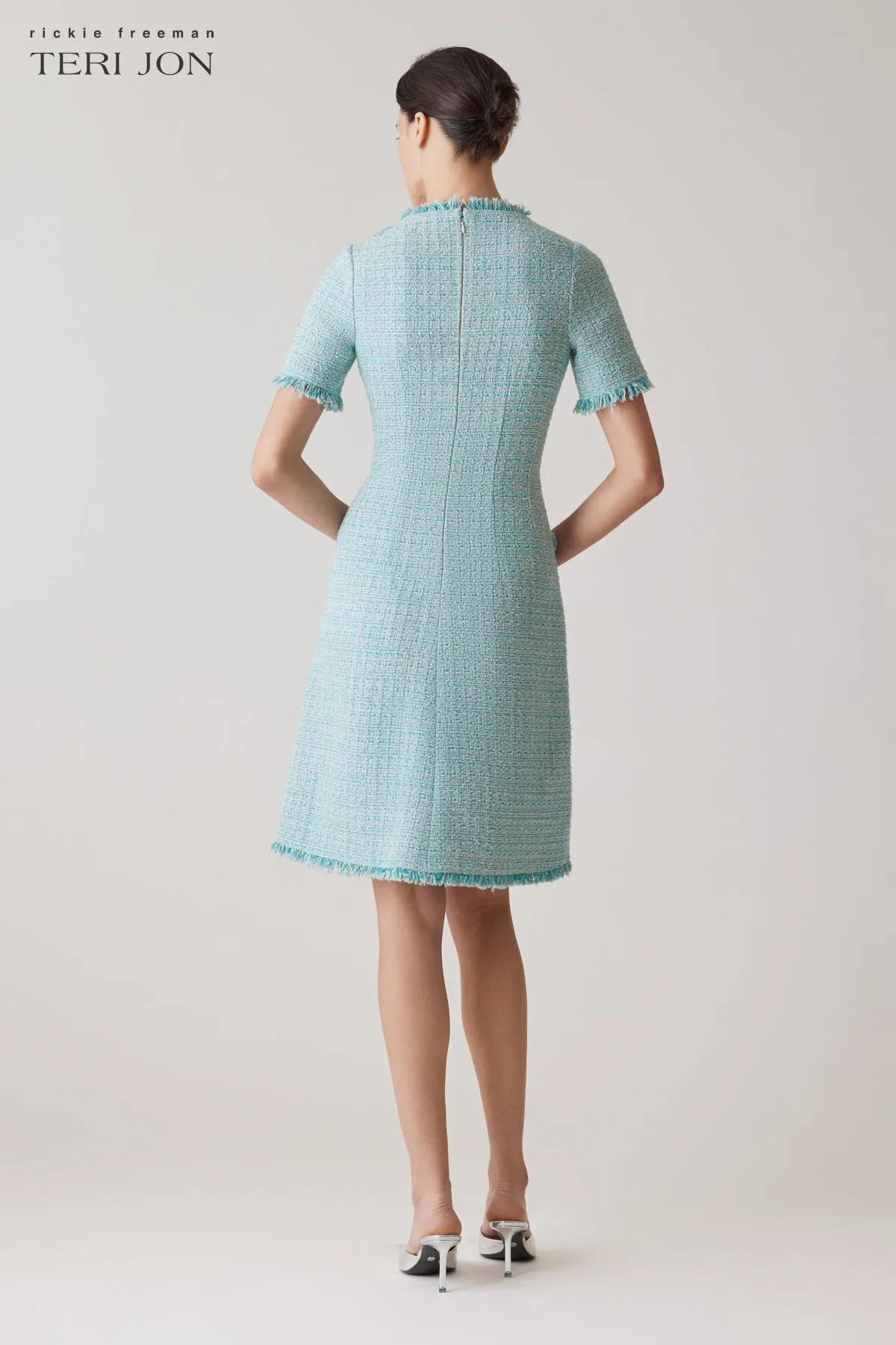 Daytime Tweed Mini Dress sold by Teri Jon product image thumbnail 4