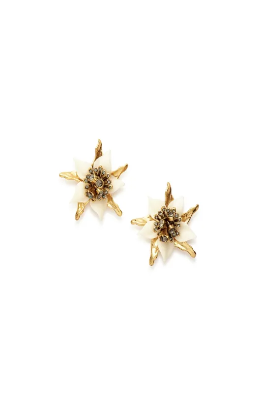 Edelweiss Blossom Stud Earrings made by Teri Jon