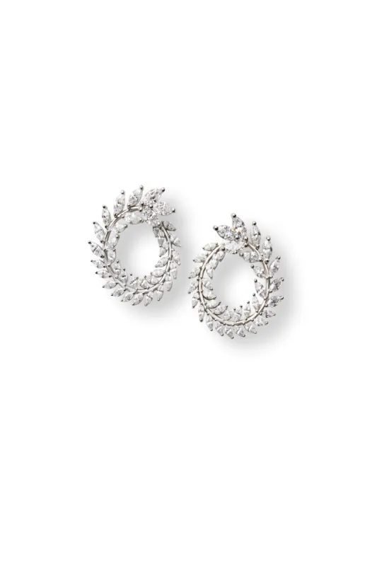Crystal Wreath Earrings sold by Teri Jon