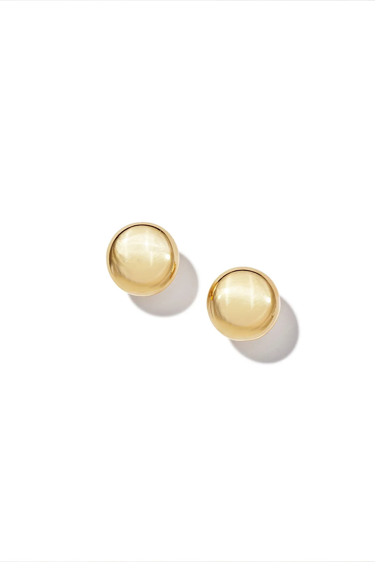 Polished Gold Stud Earrings sold by Teri Jon product image thumbnail 2