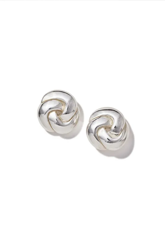 Sculpted Knot Stud Earrings made by Teri Jon