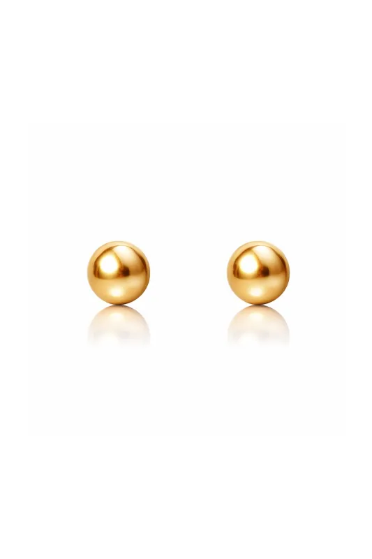 Classic Gold Ball Earrings sold by Teri Jon