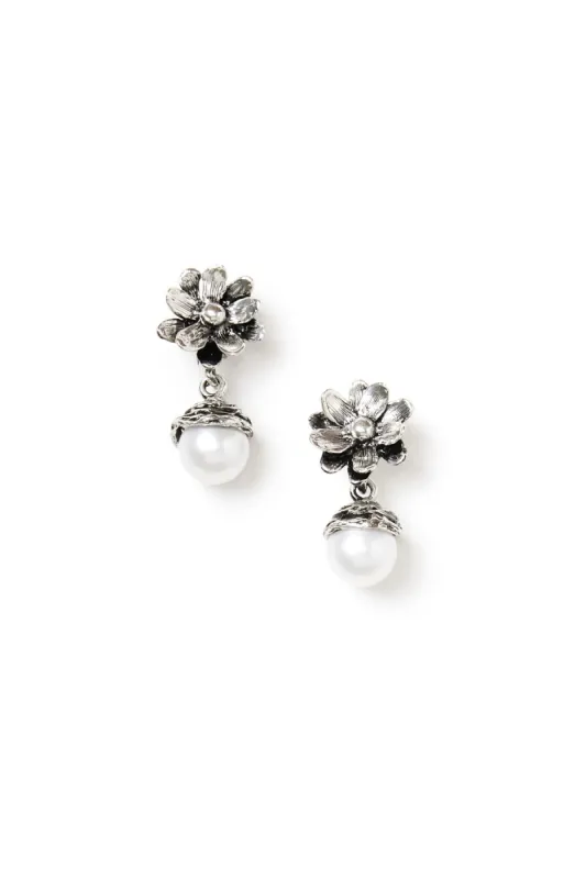 Pearl Drop Earrings made by Teri Jon